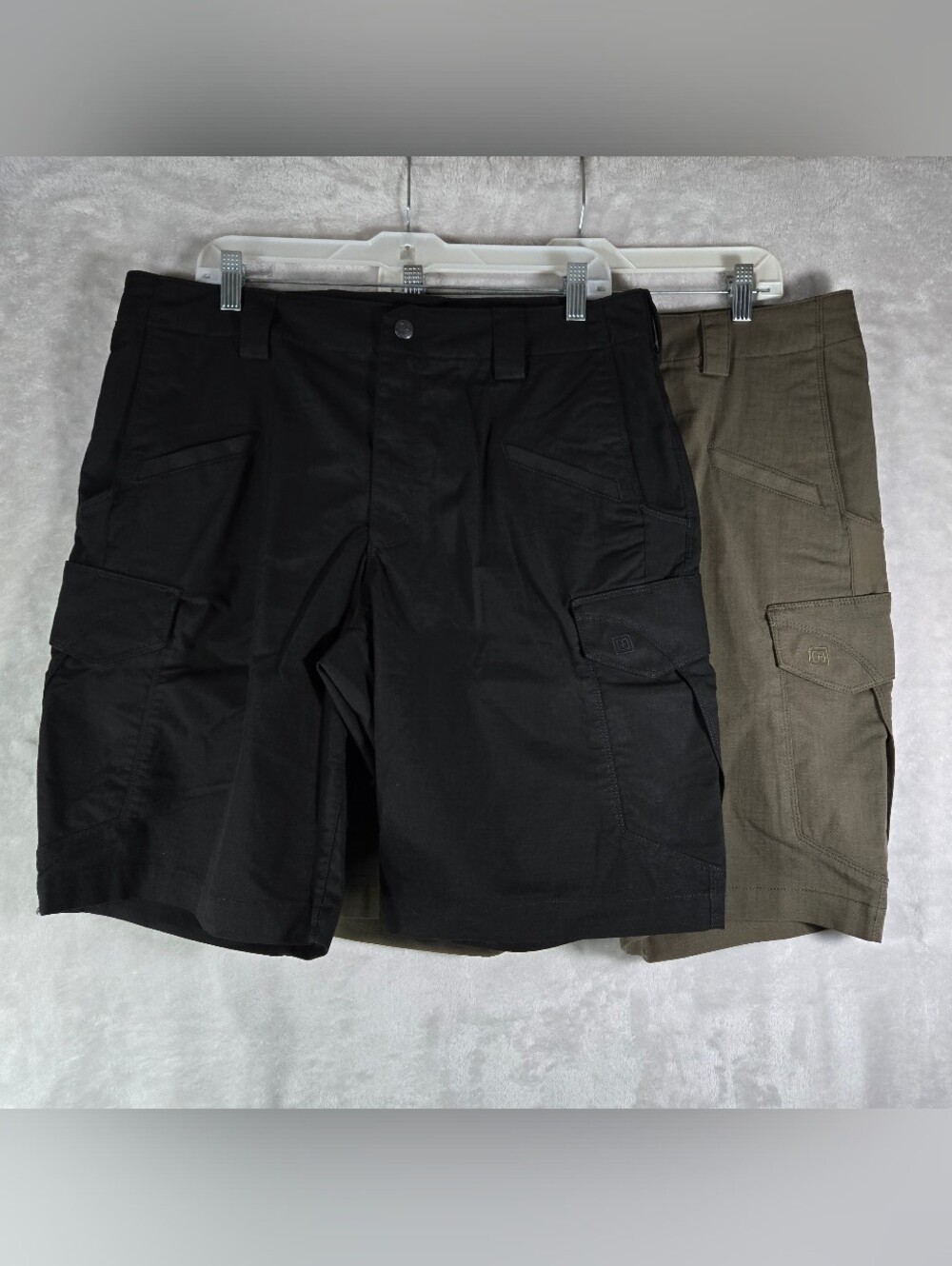 5.11 Tactical Stryke Shorts Men's 35 Black Tundra Lot of 2 Cargo Ripstop 73327